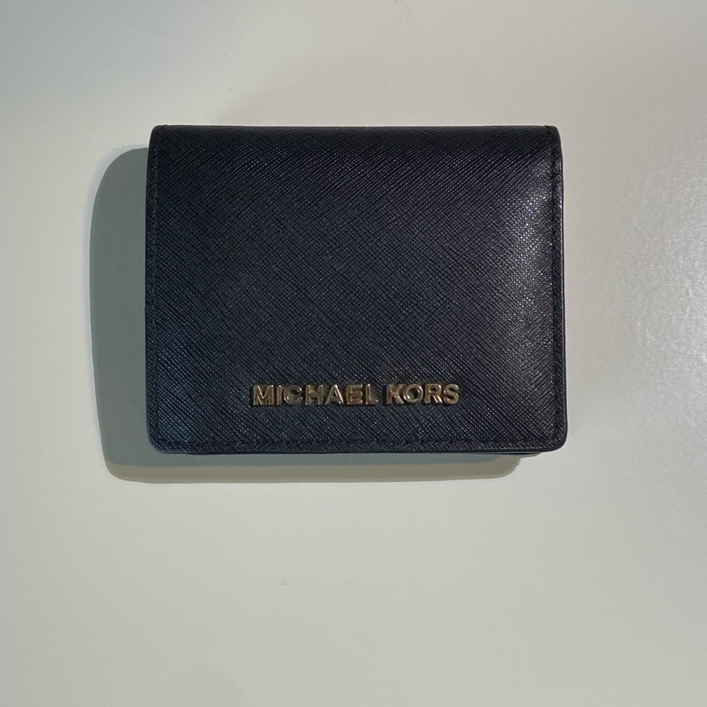Michael Kors Black Leather Wallet -  32T4GTVF2L001